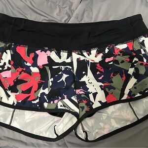 Lululemon Athletica Black and Pink Athletic Shorts